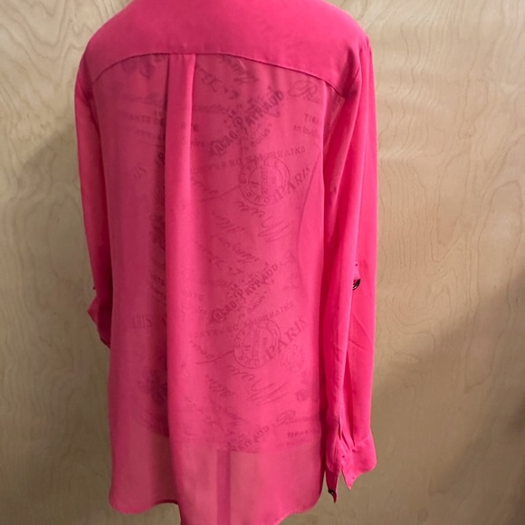 Jennifer Lopez Pink Top Women’s Size M - Picture 3 of 5
